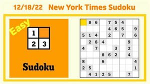 Sudoku NYT