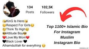 Instagram bio for boys Muslim